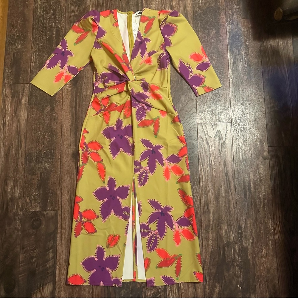 Free People BNWT Laagam Lea midi dress size Large - Picture 15 of 16